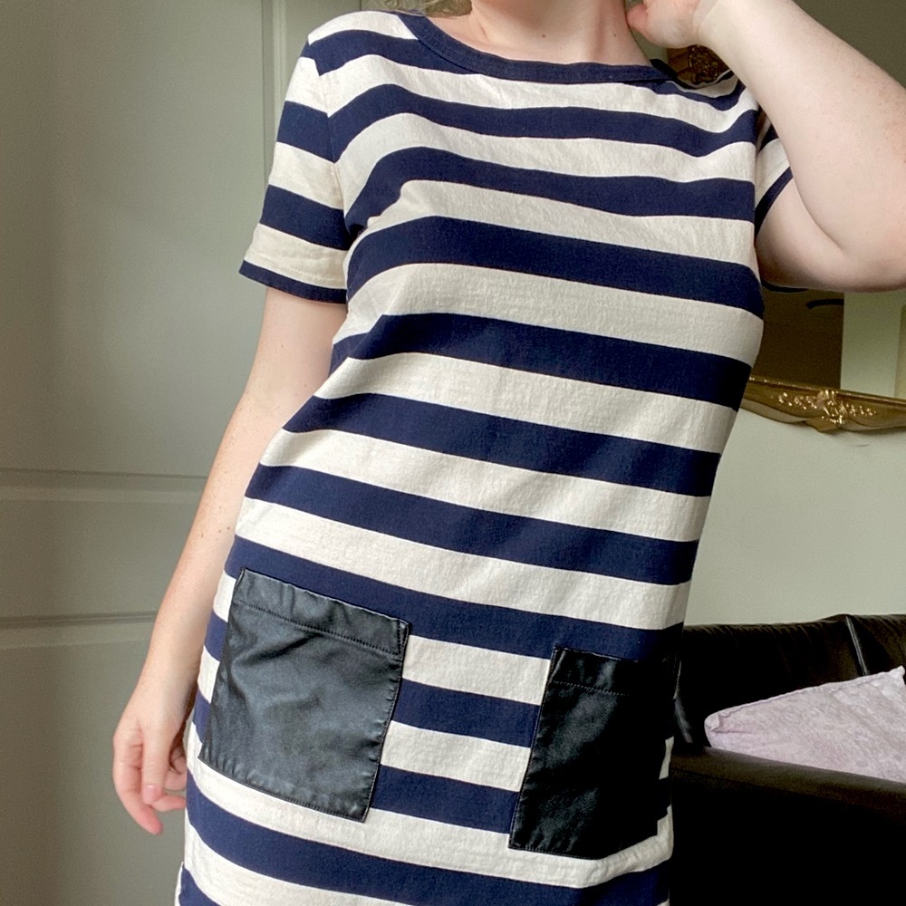 Navy/White J Crew Dress